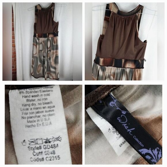 Wish Collection Backless Brown Halter dress - Picture 6 of 7